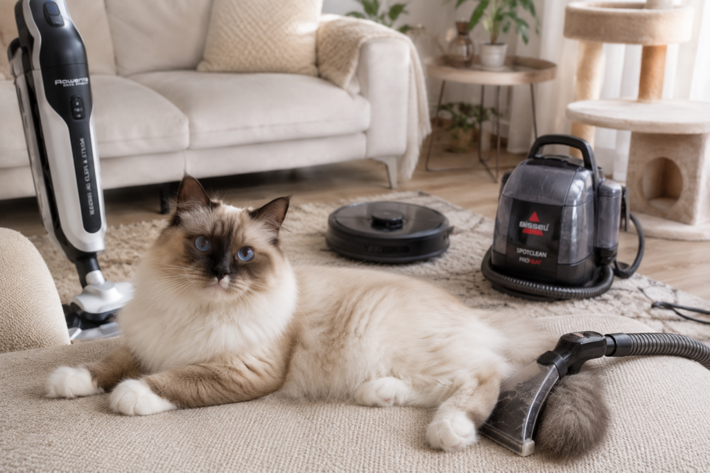 nettoyage maison Poils de chat